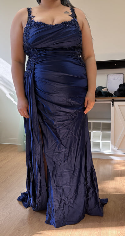 Prom Dress Square Neck Sleeveless Gala Gown By May Queen MQ2145