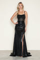Vestido sin mangas con abertura y lentejuelas de Poly USA 9732