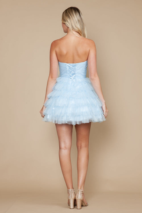 Poly USA Pink Short Cocktail Dresses