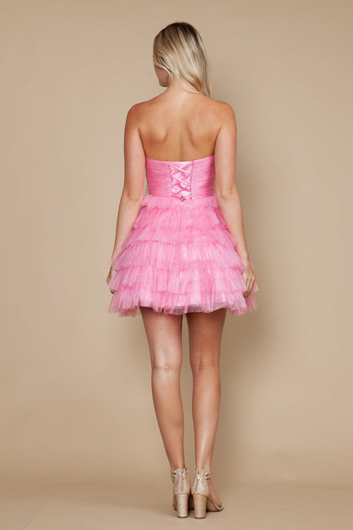 Poly USA Pink Short Cocktail Dresses