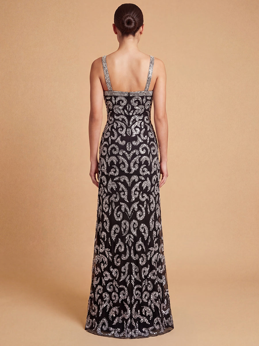 Lara New York Nude/Gunmetal Dress