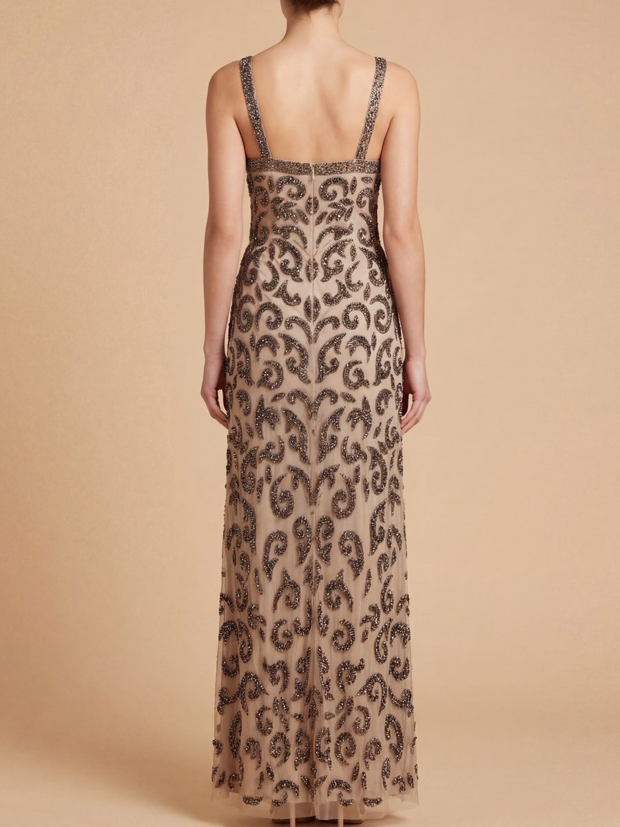 Lara New York Nude/Gunmetal Dress