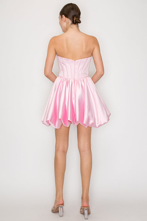 Poly USA Pink Short Cocktail Dresses
