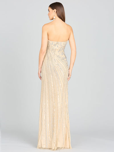 Freddy Strapless Beaded Gown