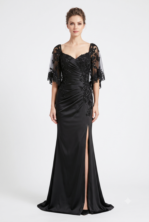 Sequin Lace Mermaid Mother of the Bride Gown By May Queen MQ2173