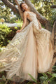 Andrea & Leo A1169 Elegant Long Gown with Overskirt
