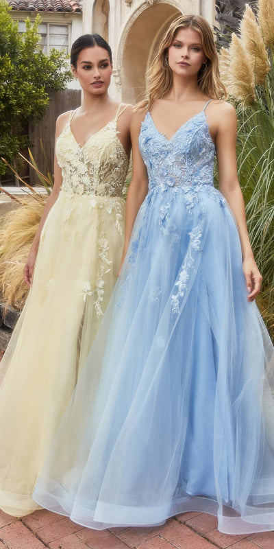 Andrea & Leo A1191 Floor Length Alicia Floral Embroidery Gown