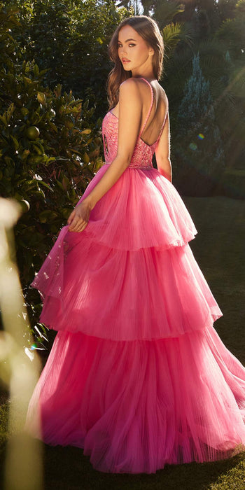 Andrea & Leo A1239 High-Low Beaded Gown
