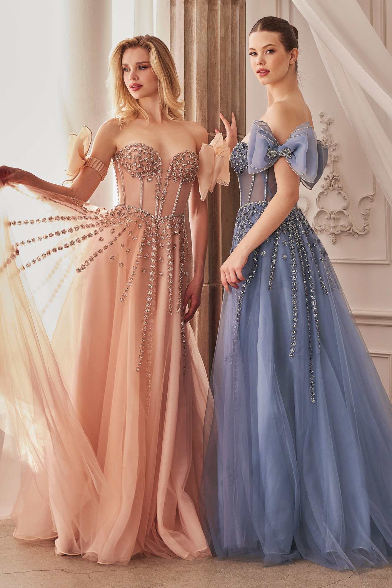 Andrea & Leo A1338 Beaded Strapless Gown