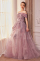 Andrea & Leo A1348 Long Strapless Off the Shoulder Gown