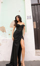 Elegante vestido de fiesta con escote corazón y hombros descubiertos A1373