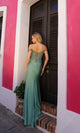 Elegante vestido de fiesta con escote corazón y hombros descubiertos A1373