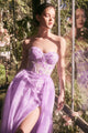 Andrea & Leo A-line Prom Dress Long Strapless Corset Formal Gown A1381