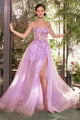 Andrea & Leo A-line Prom Dress Long Strapless Corset Formal Gown A1381