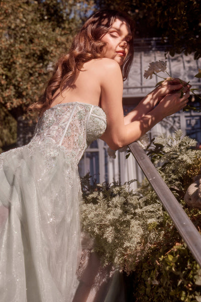 Andrea & Leo A-line Prom Dress Long Strapless Corset Formal Gown A1381