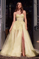 Andrea & Leo A-line Prom Dress Long Strapless Corset Formal Gown A1381