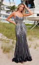 Impresionante vestido de fiesta ajustado con cuentas Nox Anabel A1582