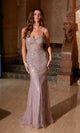 Impresionante vestido de fiesta ajustado con cuentas Nox Anabel A1582