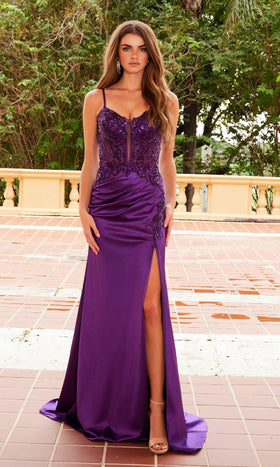 Nox Anabel A1585 Beaded Corset Long Prom Dress