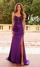 Beaded Corset Long Prom Dress by Nox Anabel A1585