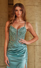 Nox Anabel A1585 Beaded Corset Long Prom Dress