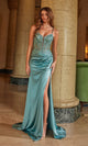 Nox Anabel A1585 Beaded Corset Long Prom Dress