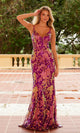 Nox Anabel A1587: Glamoroso vestido largo con estampado de lentejuelas para fiesta de graduación