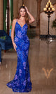 Nox Anabel A1587: Glamoroso vestido largo con estampado de lentejuelas para fiesta de graduación