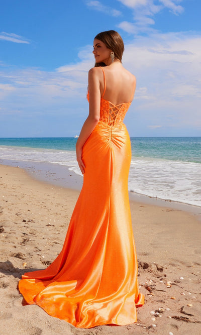 Nox Anabel A1590 Lace-Up Long Corset Prom Dress