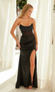 Nox Anabel A1596 Strapless Glitter Prom Gown
