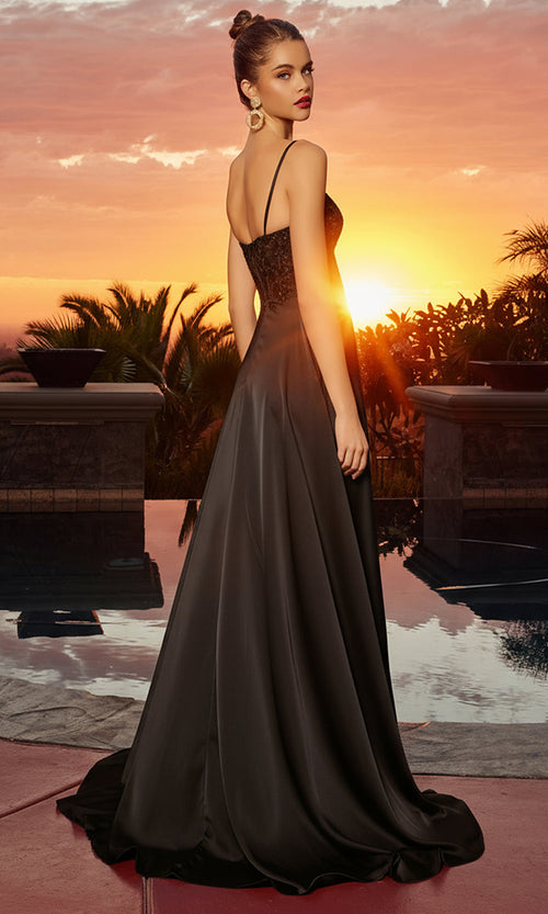 Nox Anabel A1748 Sweetheart Applique A-Line Long Evening Gown