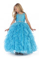Sleeveless Beaded Flower Girl Dress with Ruffle Skirt & Bolero Jacket By AG5237