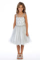 Girls Pageant Dress Sleeveless Tulle Party Dress with Rhinestone Bodice By AG5264