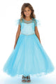 Girls Pageant Dress with Rhinestone Bodice Sleeveless Ball Gown with Jacket By AG5278