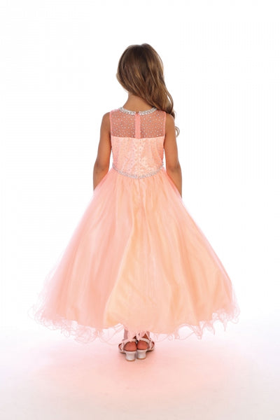 Vestido de desfile para niñas con escote de diamantes de imitación, sin mangas, con chaqueta, de AG5278