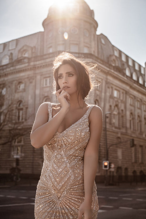 Chic and Holland Nude Dress