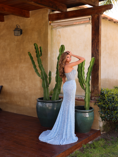Chic and Holland Steel Blue Dress