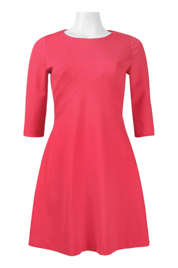 Adrianna Papell 3/4 Sleeve A-Line Dress (Petite)