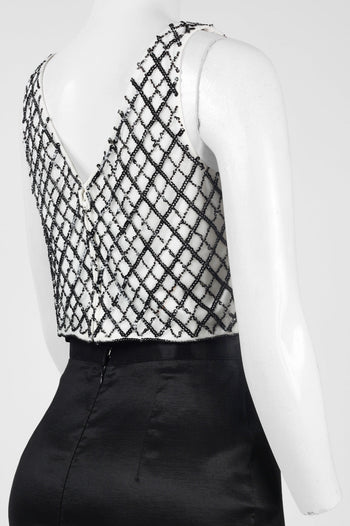 Adrianna Papell Embellished Top Mermaid Dress
