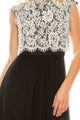 Aidan Mattox Embellished Lace Top Evening Dress