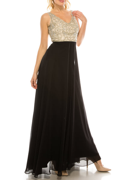 Aidan Mattox Embellished Sleeveless A-Line Dress