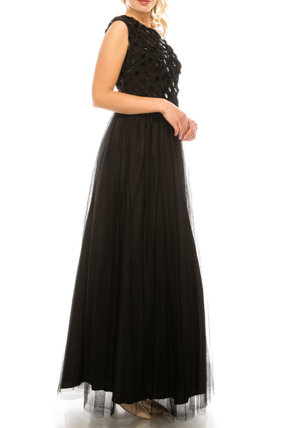 Aidan Mattox Sleeveless Embellished Evening Dress
