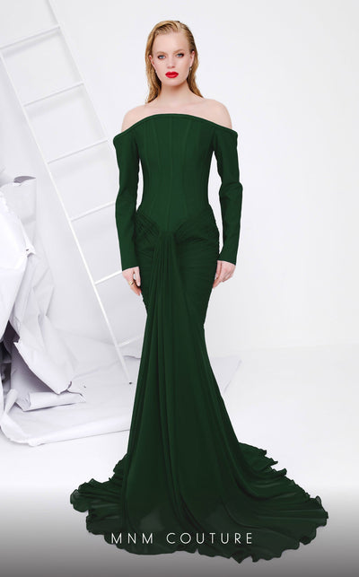 MNM Couture B1112 Elegant Black Evening Dress