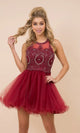 Vestido babydoll corto y elegante con cuentas para el regreso a casa – B652
