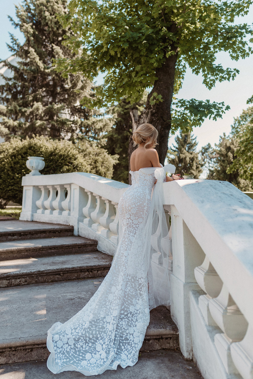 Tina Holly BB010 Wedding Strapless Floral Lace Bridal Dress