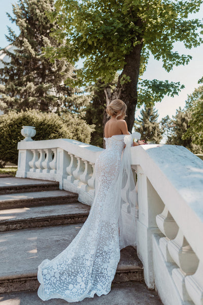 Tina Holly BB010 Wedding Strapless Floral Lace Bridal Dress