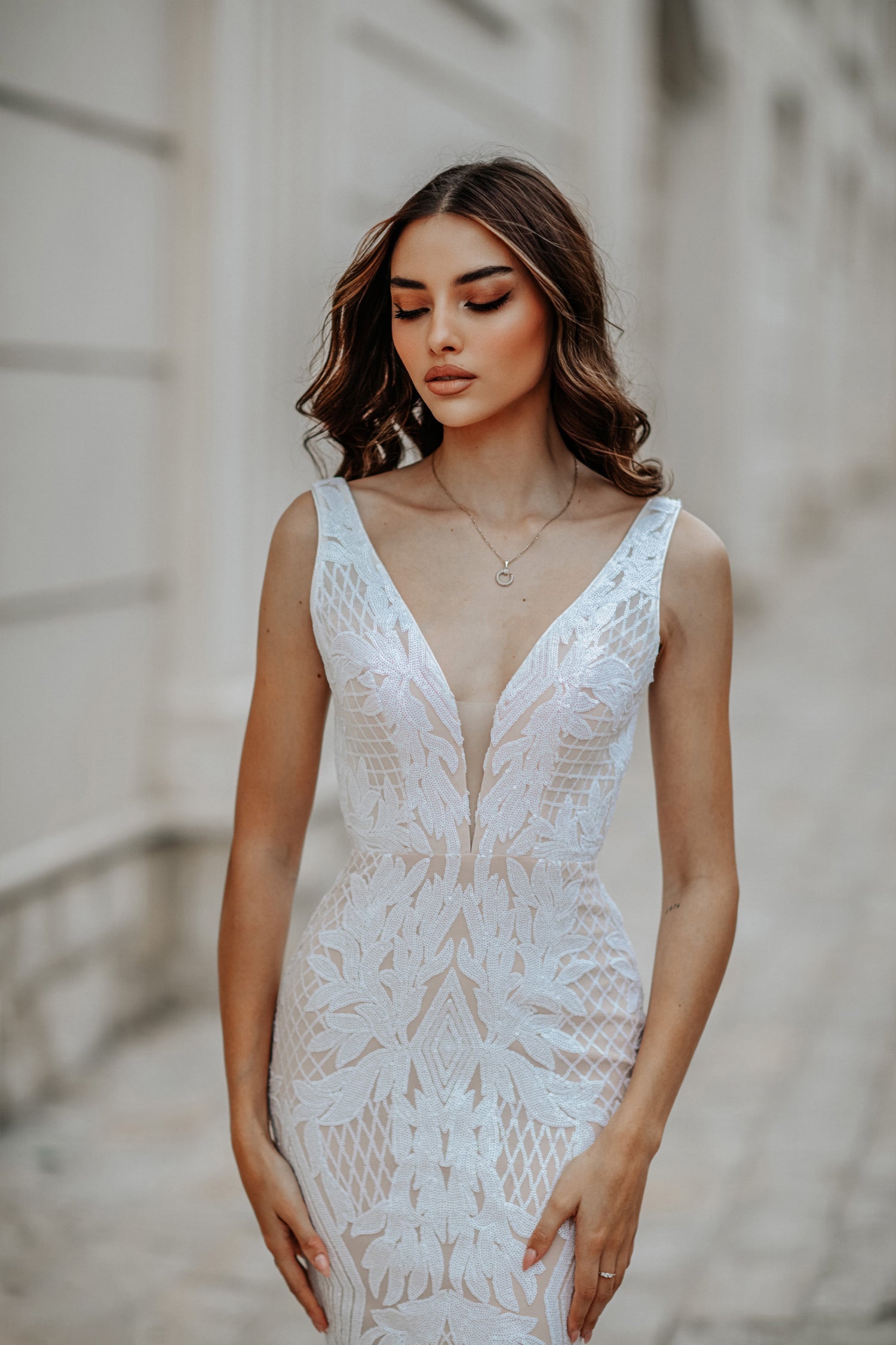 Tina Holly BB052 Wedding Mermaid Evening Sequin Dress