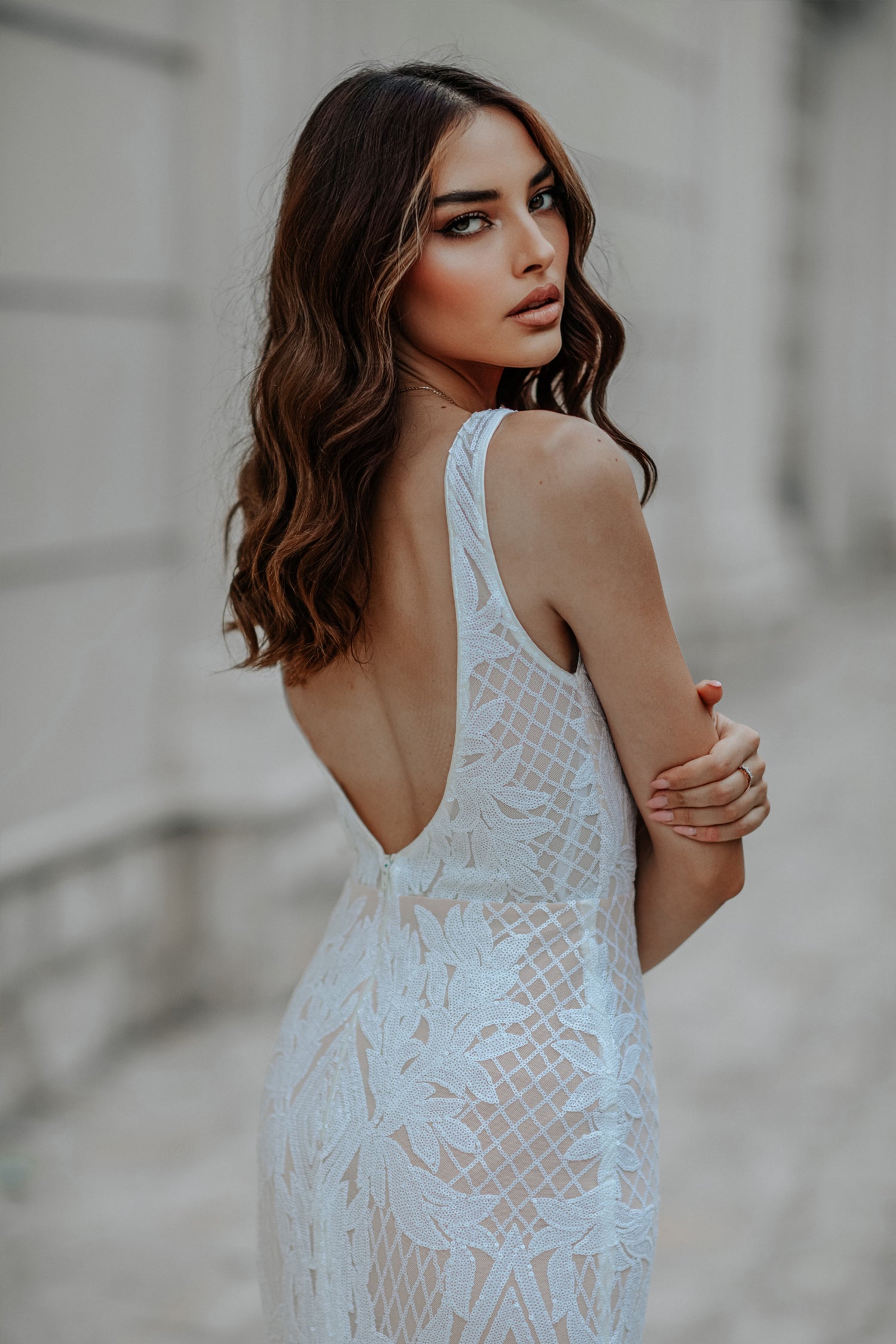 Tina Holly BB052 Wedding Mermaid Evening Sequin Dress