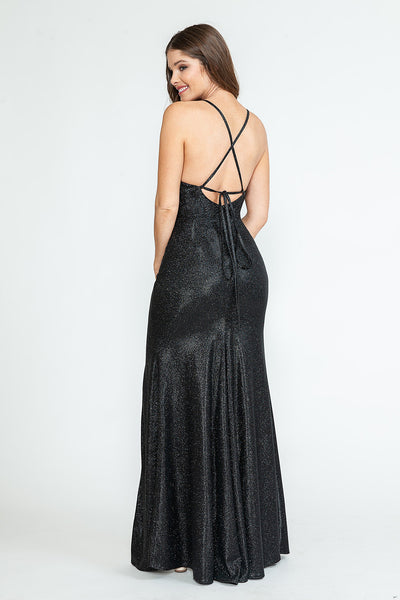 Bridesmaid Long Dress V-Neck Spaghetti Strap Gala Gown By Lenovia 5303