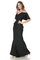 Bridesmaid Dress V-Neck Ruffled Sleeve Evening Dress By Lenovia 5282
